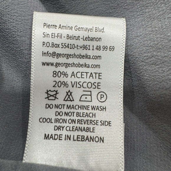 Georges Hobeika Beaded Tulle Shirt Flared Gown Maxi Dress - Picture 12 of 15